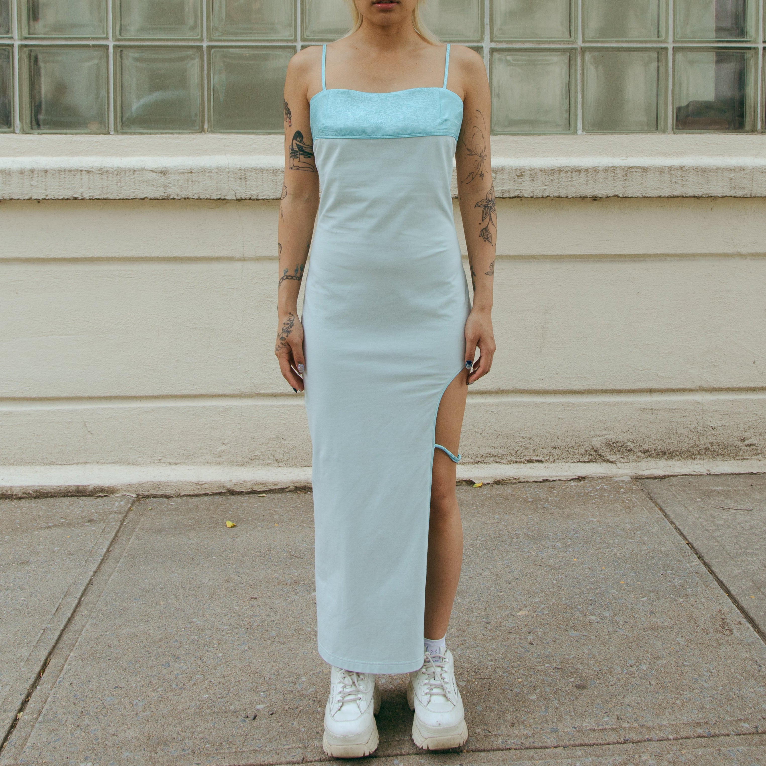 Qing Cutout Dress Elixir Blue S Qing Cutout Dress Elixir Blue S