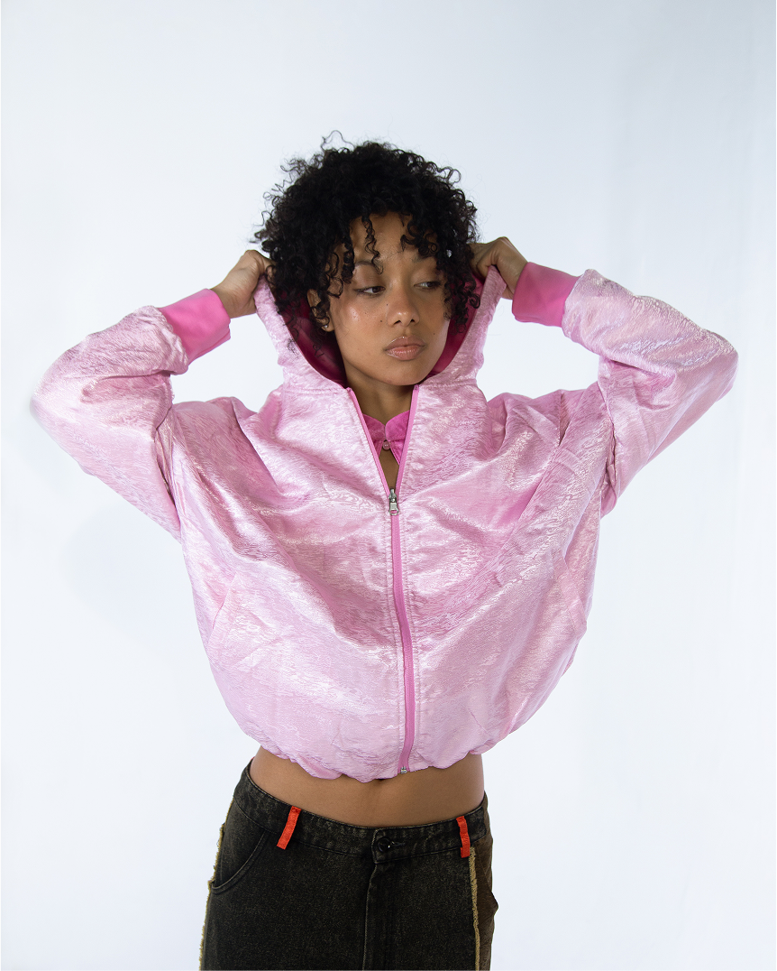 Lin Reversible Hoodie Pink
