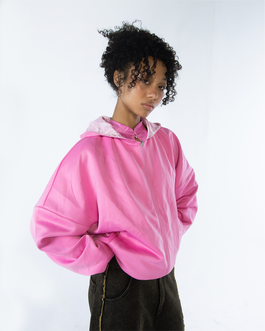 Lin Reversible Hoodie Pink