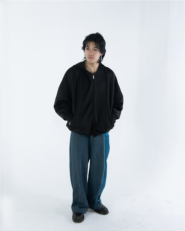 Lin Reversible Hoodie Black