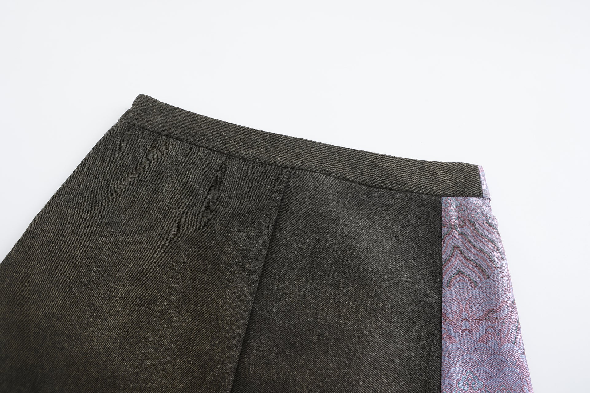 Dan Denim Patch Mini Skirt