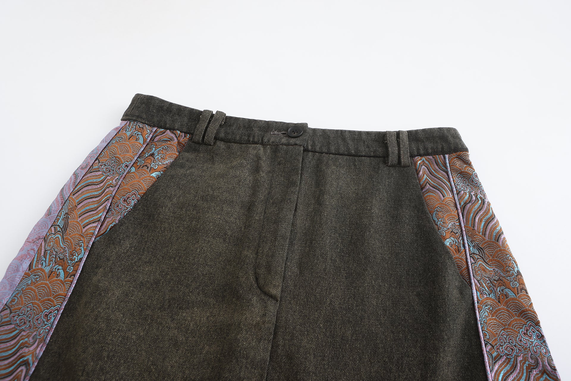 Cha Patch Maxi Skirt
