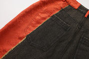 Ye Cargo Denim Shorts Phoenix Red