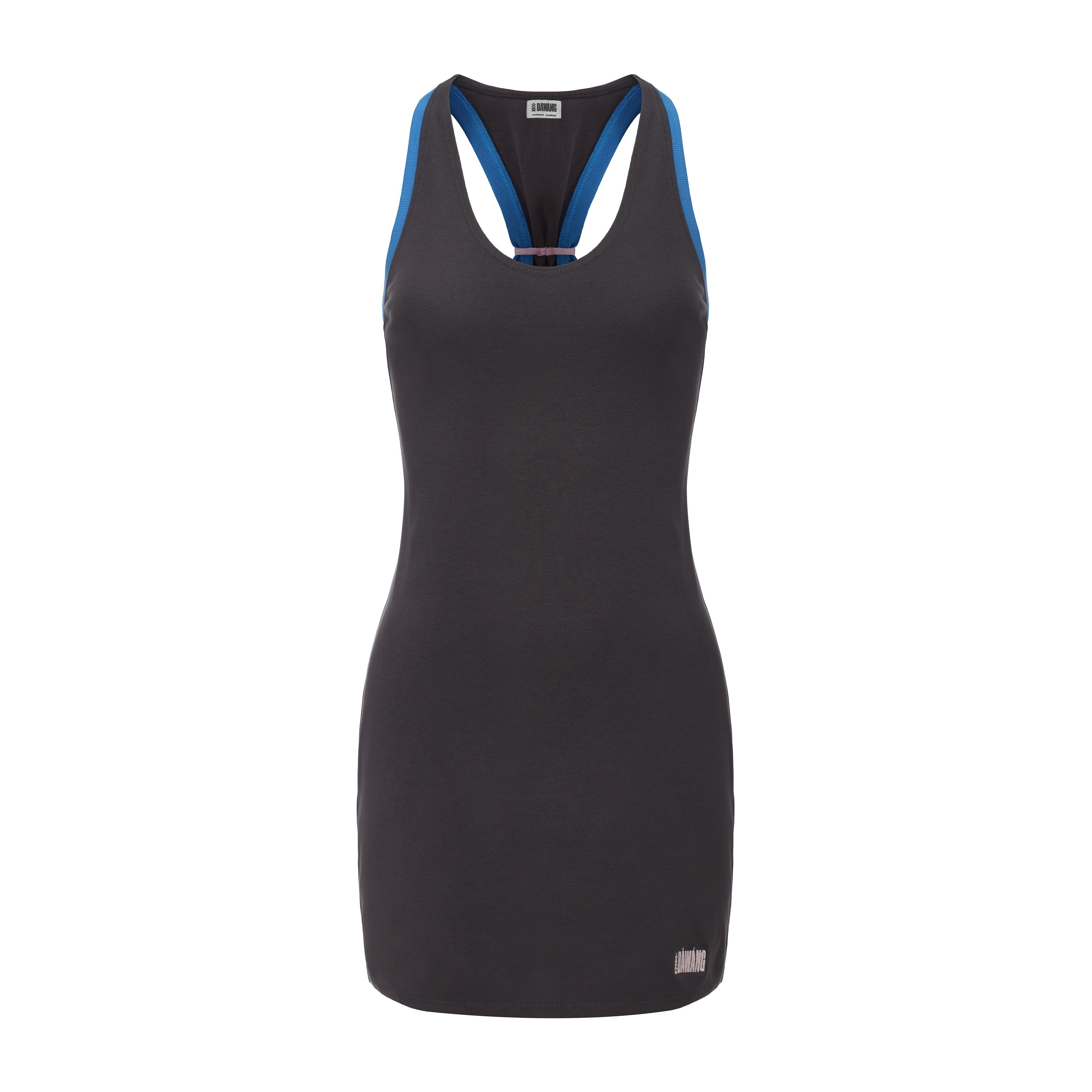 Dao Sleeveless Mini Tank Dress Grey