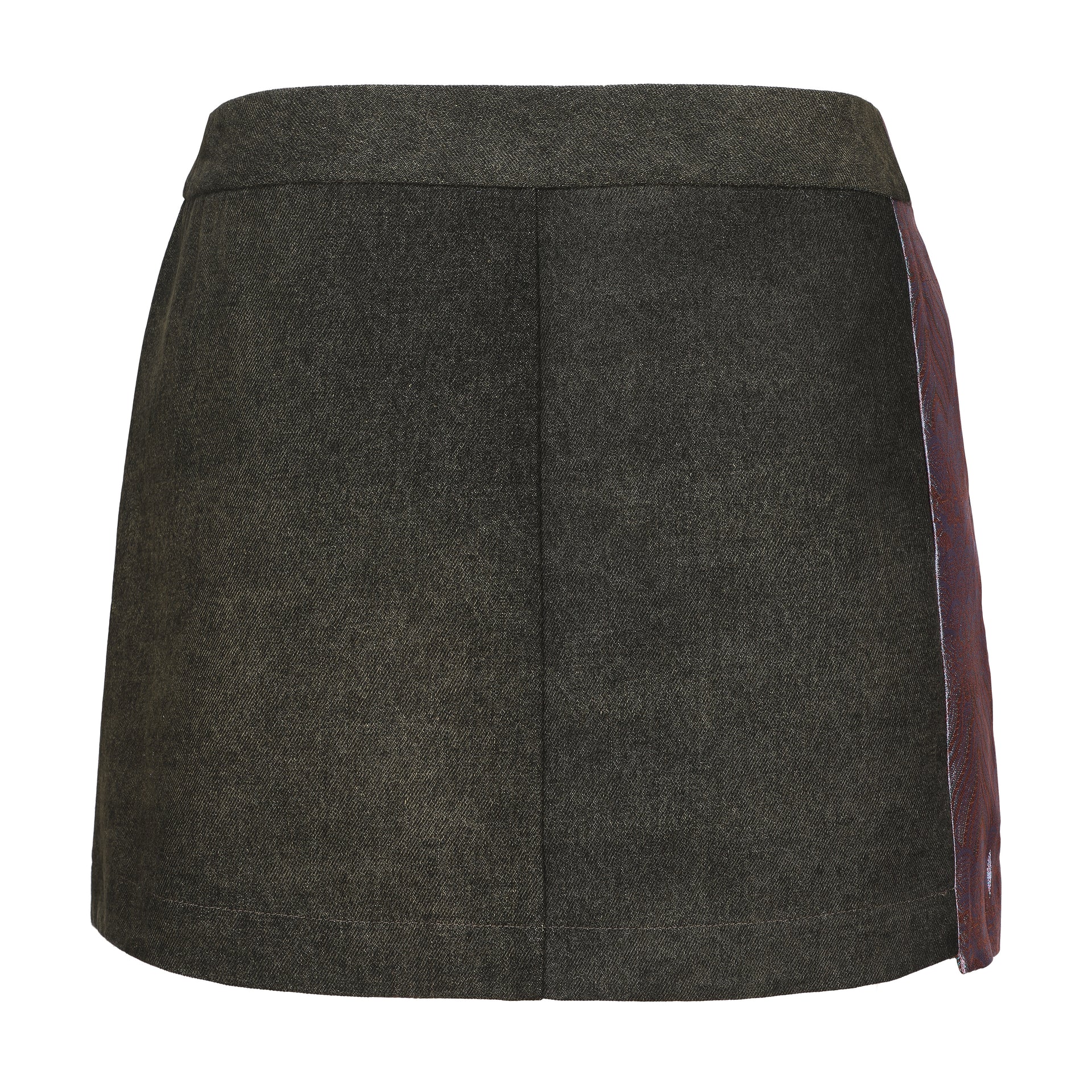 Dan Denim Patch Mini Skirt