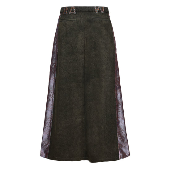 Cha Patch Maxi Skirt