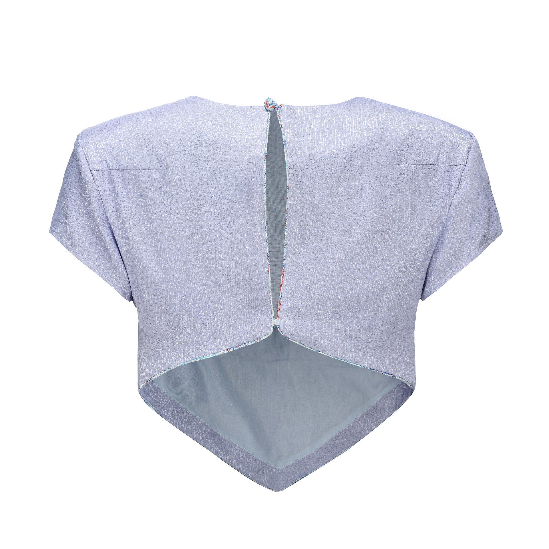 Ling Crop Brocade T-Shirt