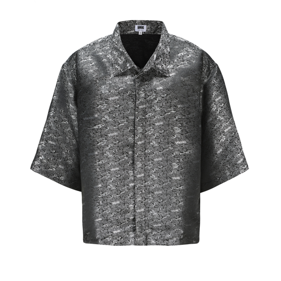 Dori Brocade Straight Collar Shirt
