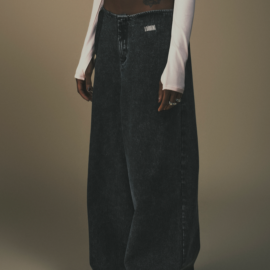 Fa Oversized Denim Pants Fa Oversized Denim Pants