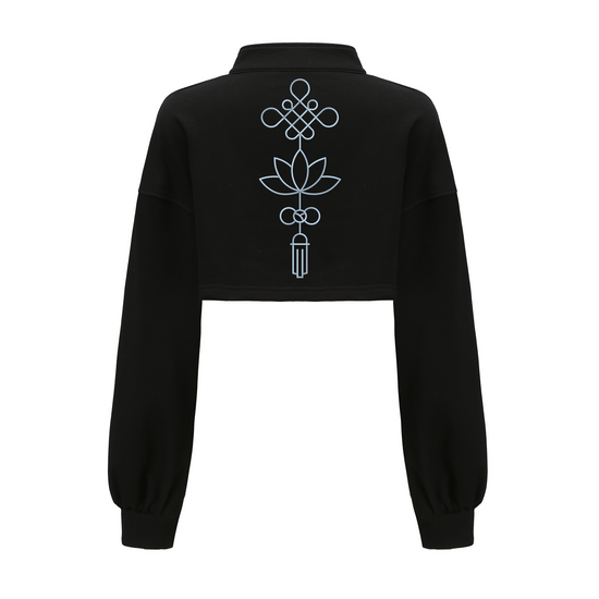 Baobae x DAWANG Open Collar Crop Top