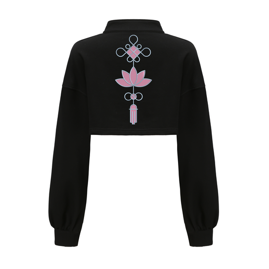 Baobae x DAWANG Open Collar Crop Top