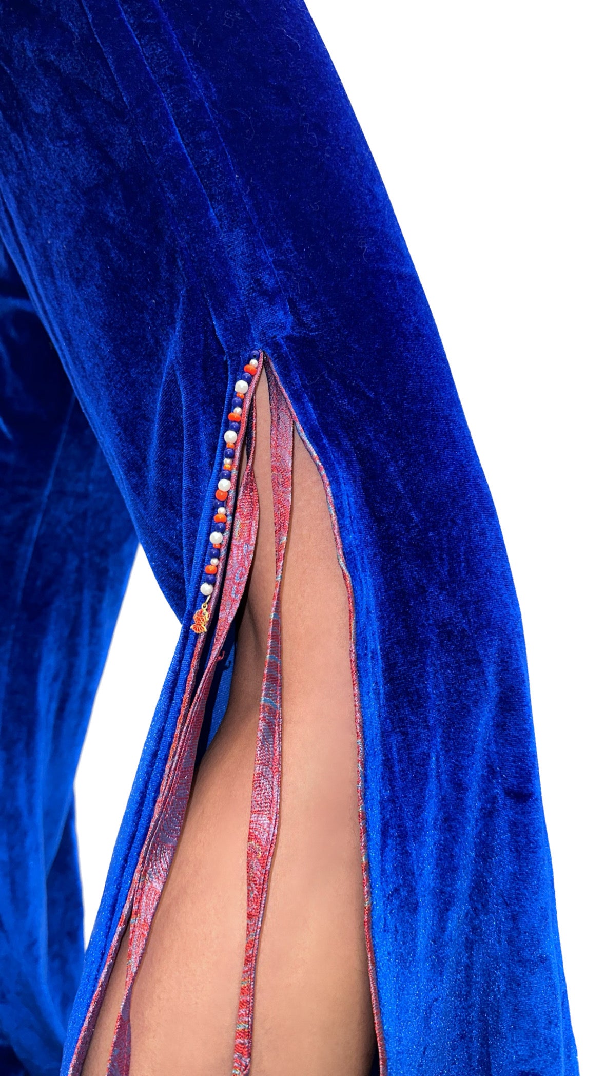 JEN Flare Side Slit Drawstring Pants