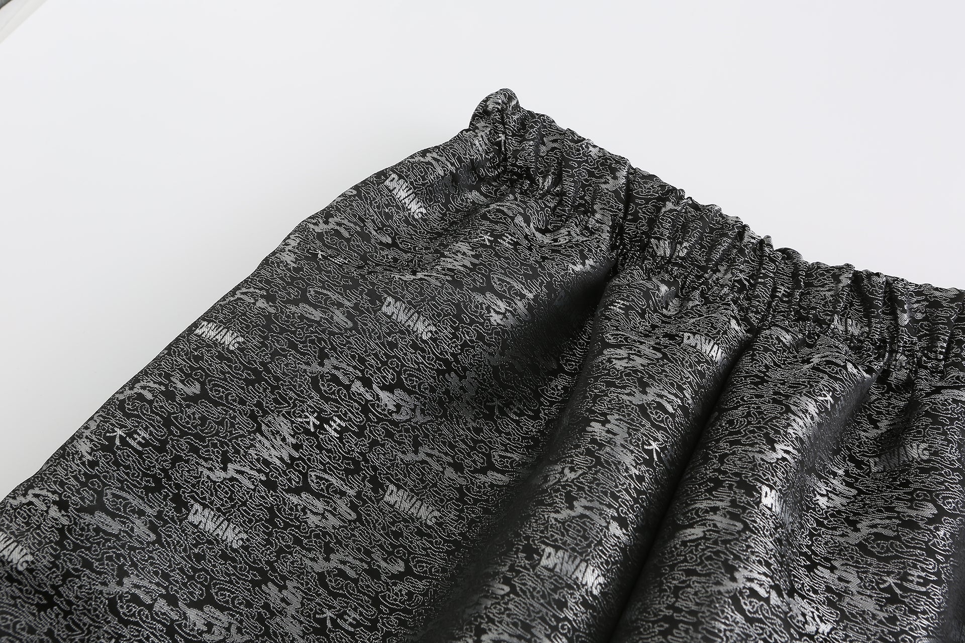 Fu Brocade Wide Leg Track Pants