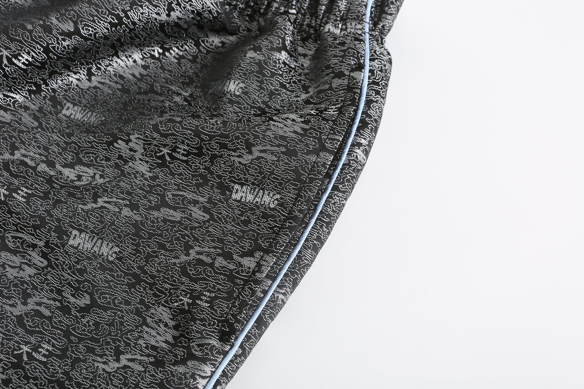 Fu Brocade Wide Leg Track Pants