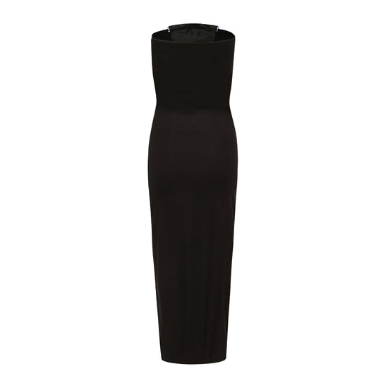 Qi Double Split Tube Dress