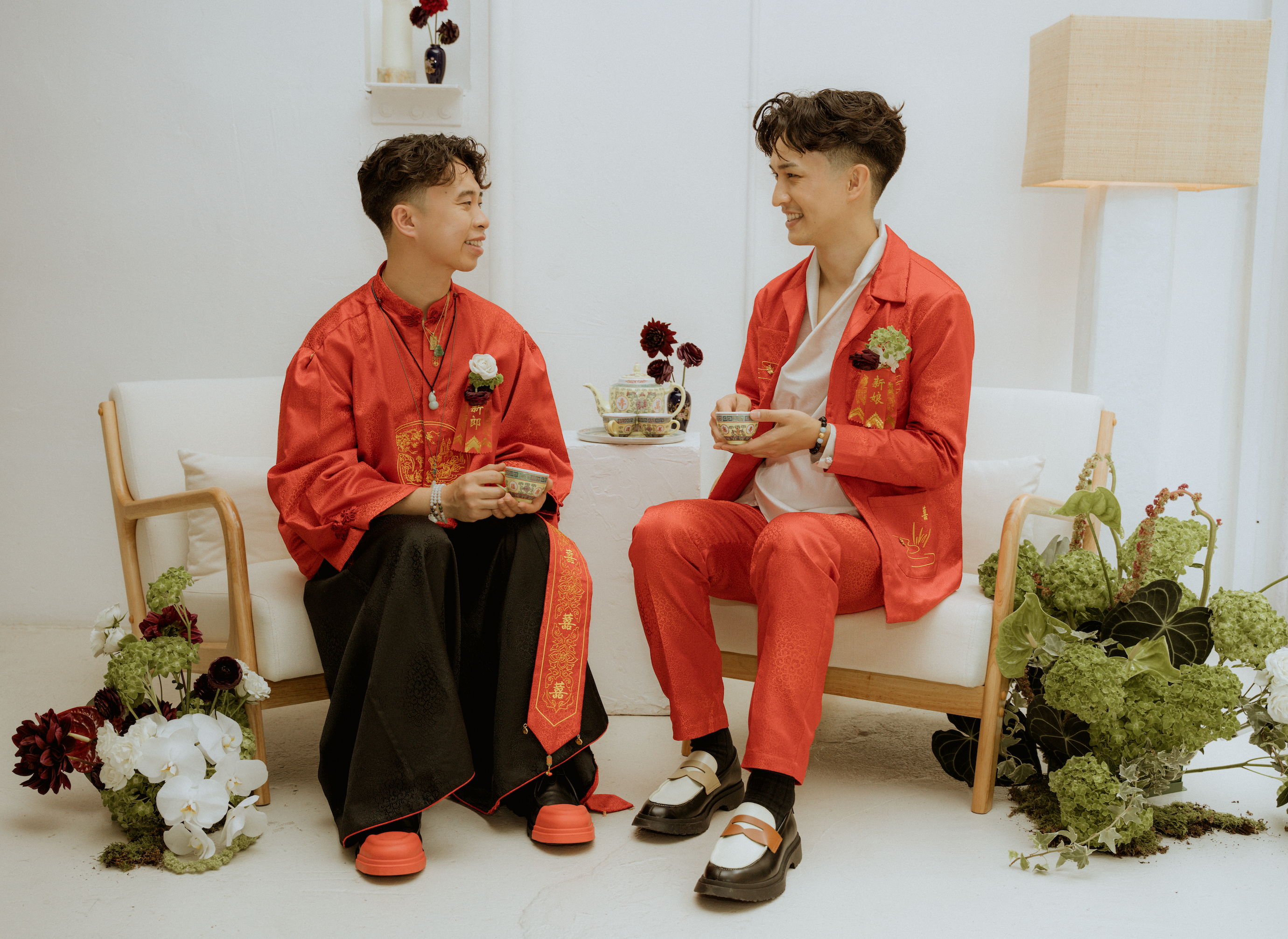 A Wedding Story in Embroidery: Harry & Dom