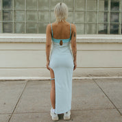 Qing Cutout Dress Elixir Blue