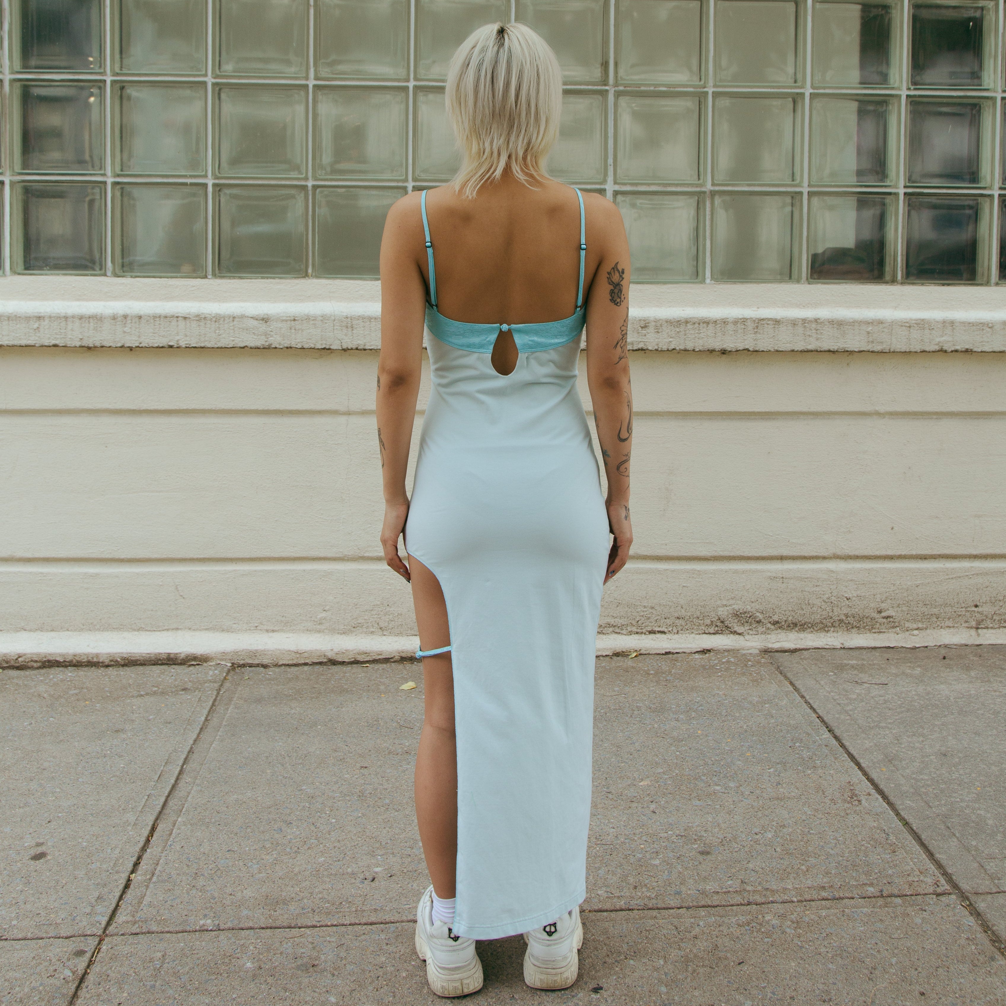 Qing Cutout Dress Elixir Blue