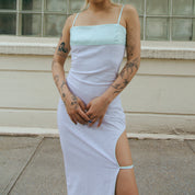 Qing Cutout Dress Jade Blue