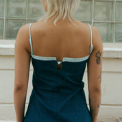 Pei Denim Detachable Strap Dress