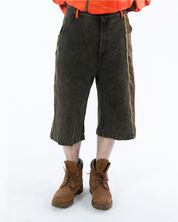 Ye Cargo Denim Shorts Phoenix Red