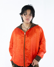 Lin Reversible Hoodie Phoenix Red / Golden Brown