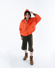 Lin Reversible Hoodie Phoenix Red / Golden Brown