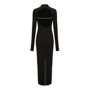 Lian High Neck Open Back Maxi Dress SAMPLE SALE