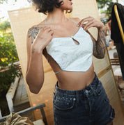 Dong Cropped Reversible Apron Top