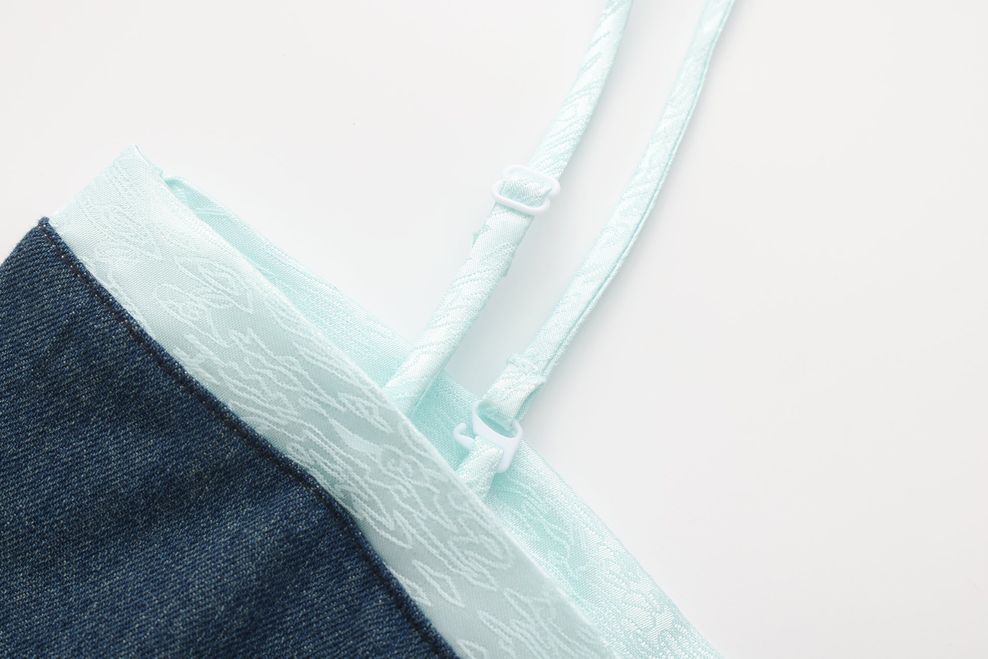 Pei Denim Detachable Strap Dress