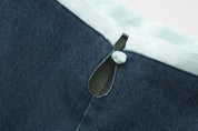 Pei Denim Detachable Strap Dress