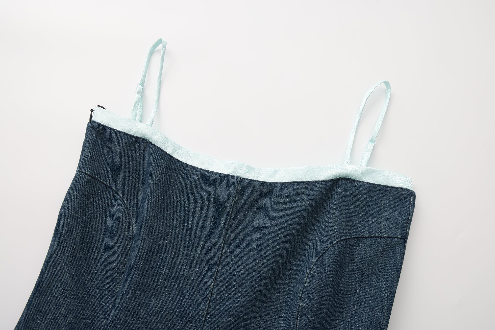 Pei Denim Detachable Strap Dress