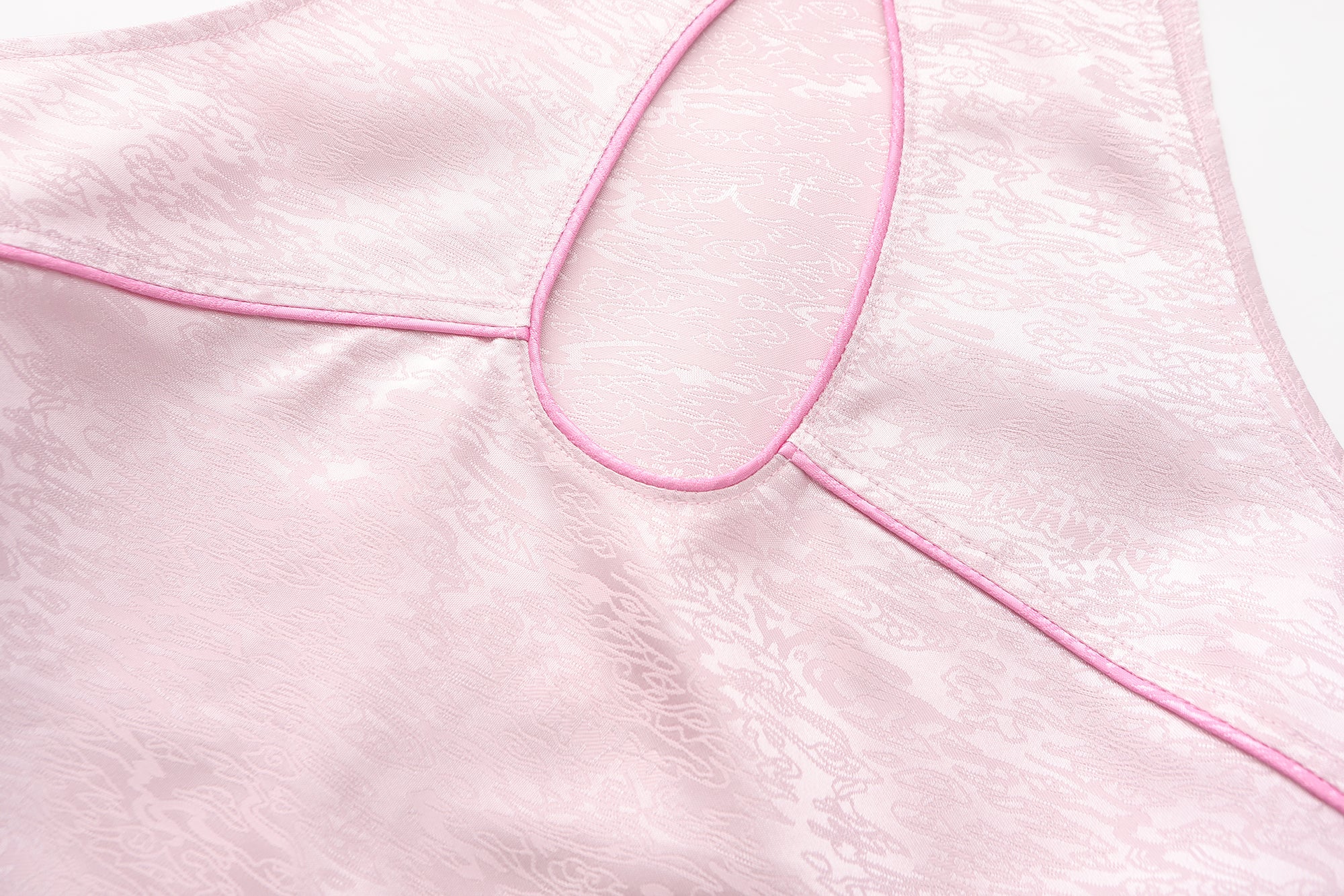 Yao Keyhole Detachable Sleeves Top Baby Pink