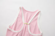 Dao Sleeveless Mini Tank Dress Pink