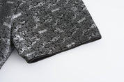 Luka Brocade Button Front Shirt SAMPLE SALE