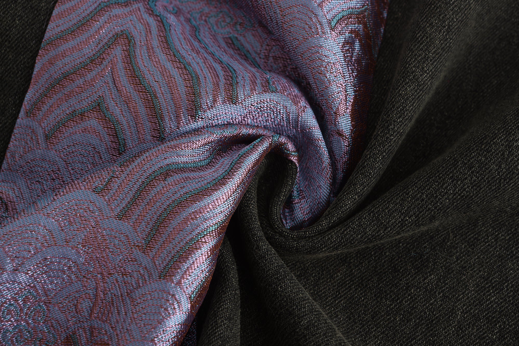 Zi Denim Brocade Patch Suit SAMPLE SALE