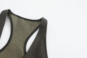Ru Patch Denim Brocade Maxi Dress SAMPLE SALE