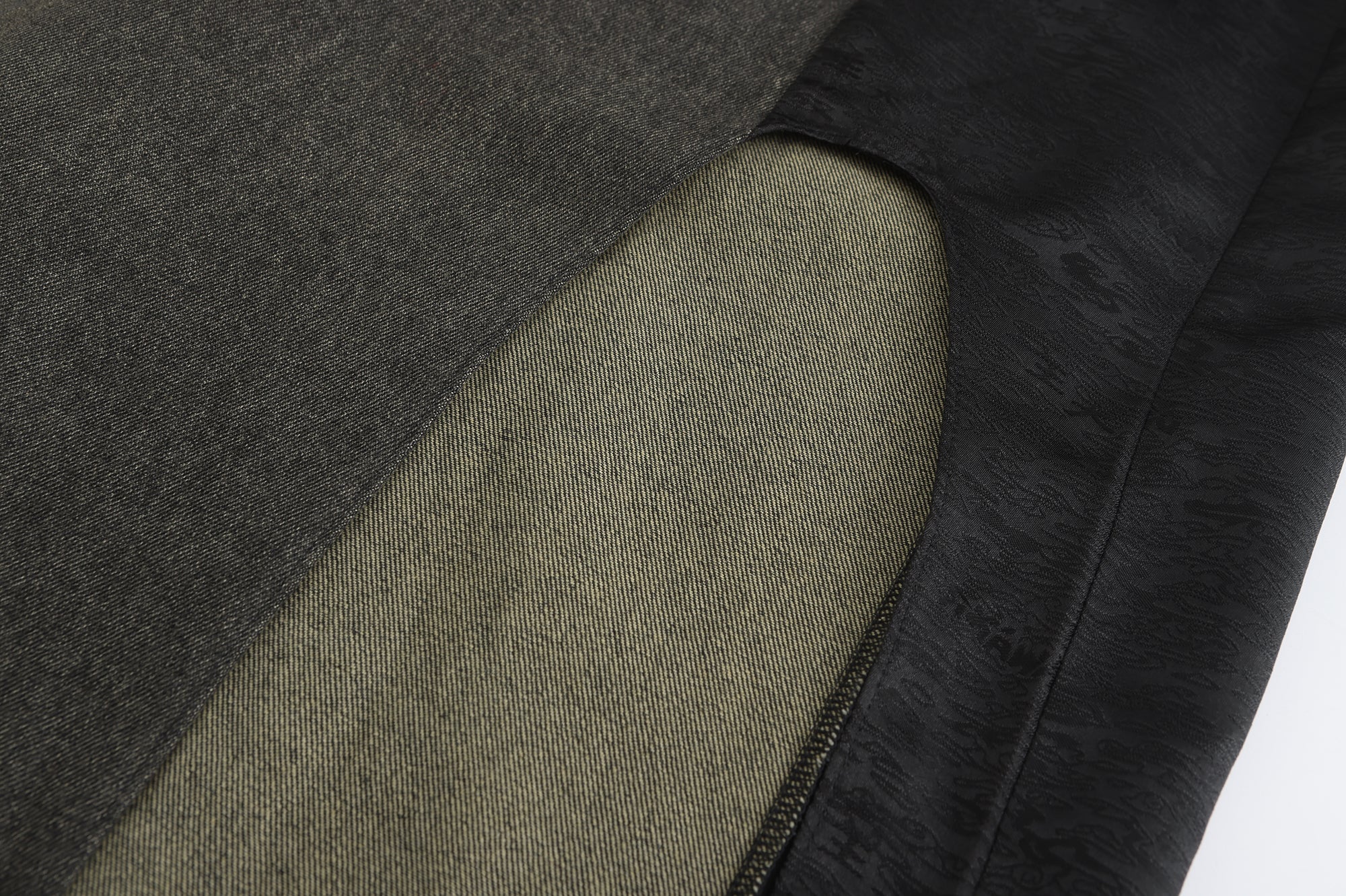 Ru Patch Denim Brocade Maxi Dress SAMPLE SALE
