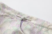Zhen Side Button Mini Skirt Green