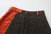 Ye Cargo Denim Shorts Phoenix Red
