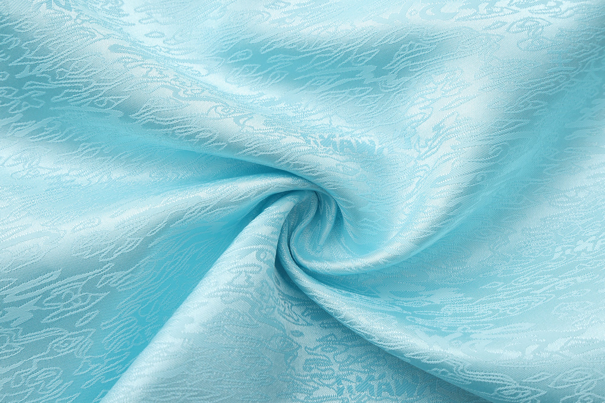 Fu Brocade Wide Leg Track Pants Elixir Blue