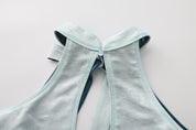 Xi Keyhole Reversible Tie-up Top Jade Blue