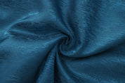 Dori Brocade Straight Collar Shirt Forest Blue