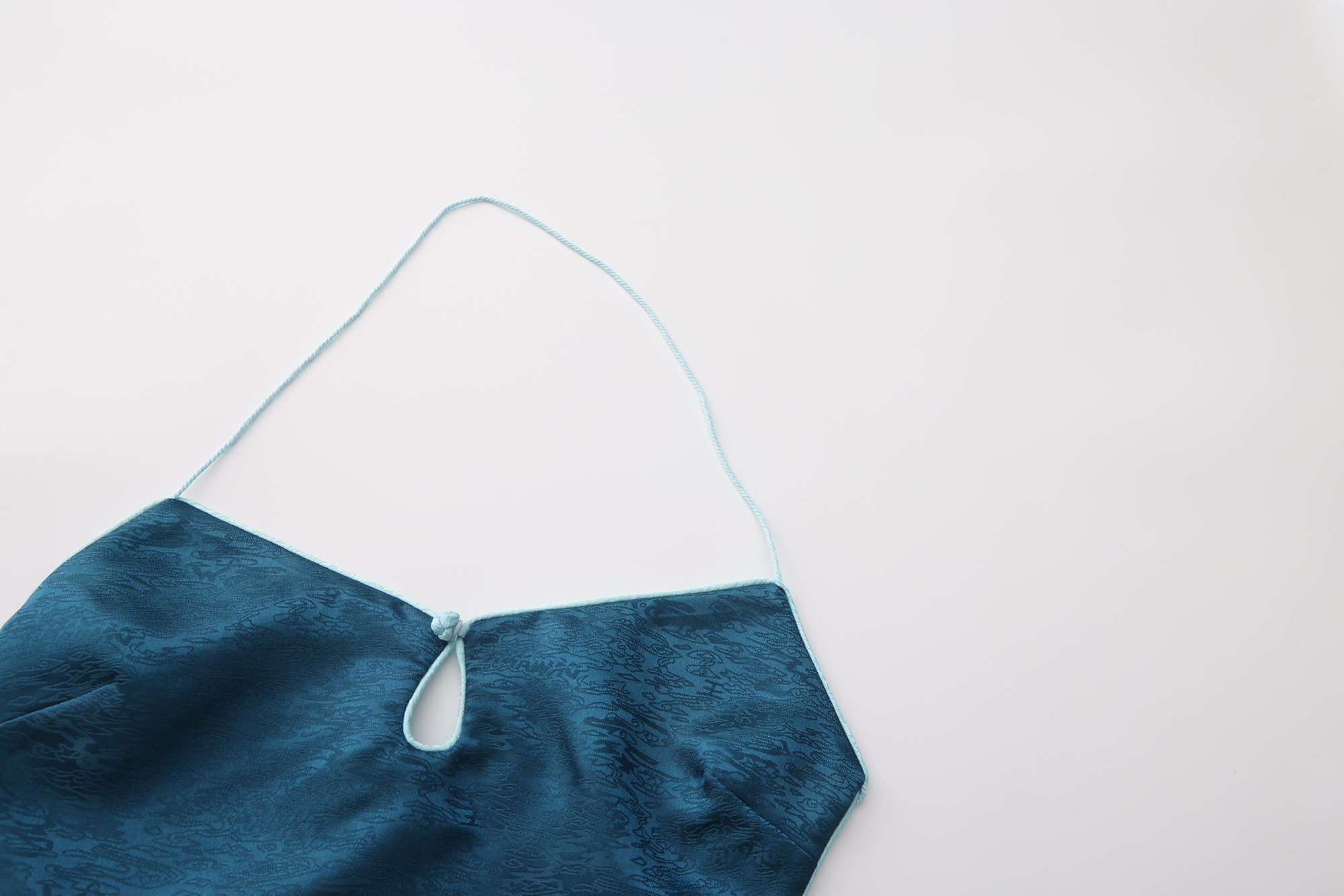 Dong Cropped Reversible Apron Top Jade Blue