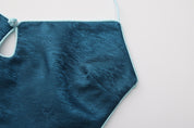 Dong Cropped Reversible Apron Top Jade Blue