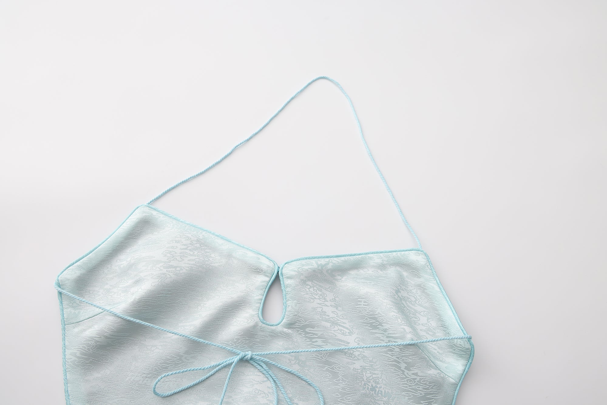 Dong Cropped Reversible Apron Top Jade Blue