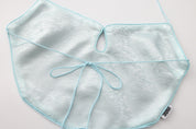 Dong Cropped Reversible Apron Top Jade Blue