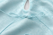 Dong Cropped Reversible Apron Top Elixir Blue