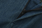 Laba Patch Denim Flared Pants