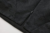 Hai Brocade Patchwork Crop Top Black